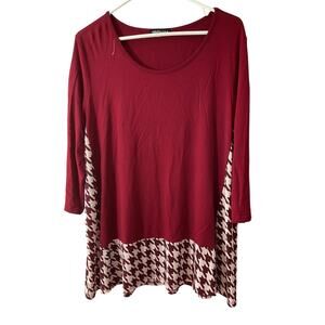 Heimish USA Tunic Shirt Women’s L Lightweight Stretch Long Sleeve
